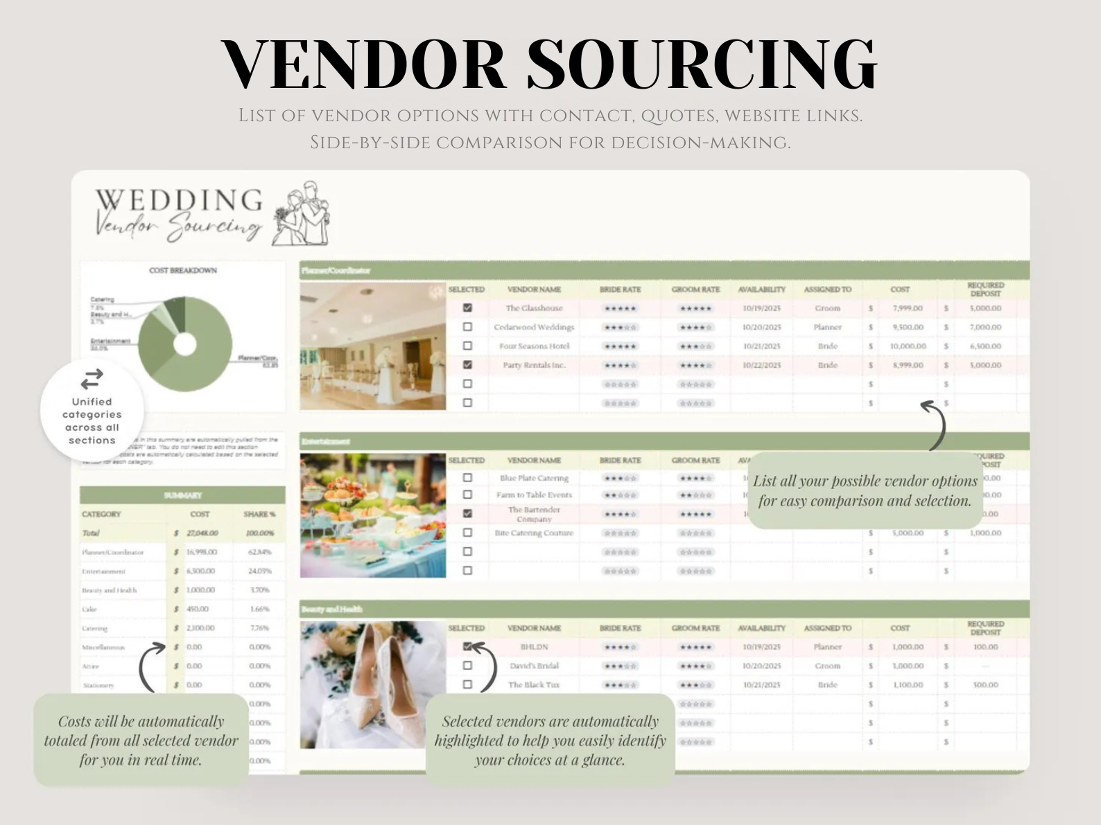 Vendor Sourcing